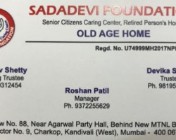 Sadadevi Foundation Paid Old Age Homes The Parents Care